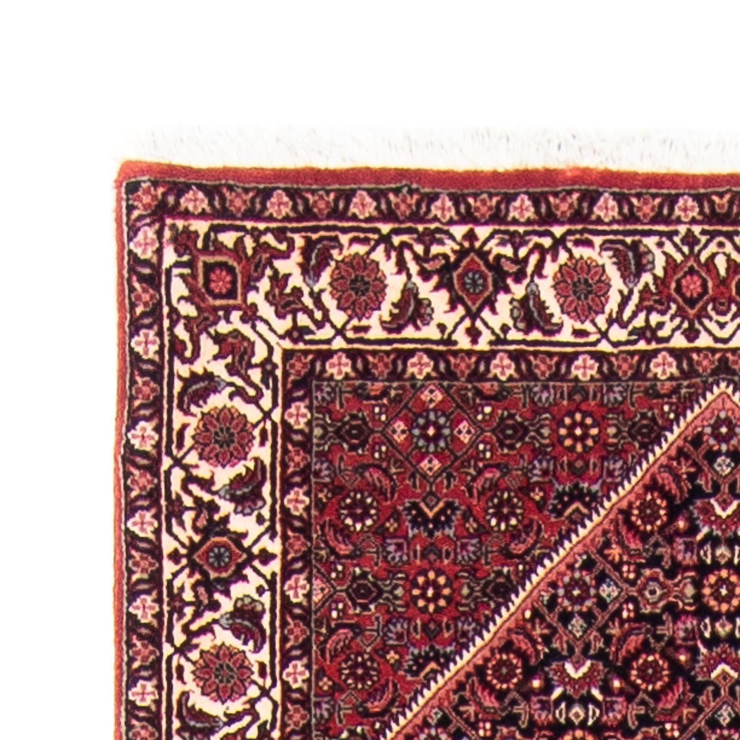 Løber Persisk tæppe - Bijar - 350 x 83 cm - mørkerød