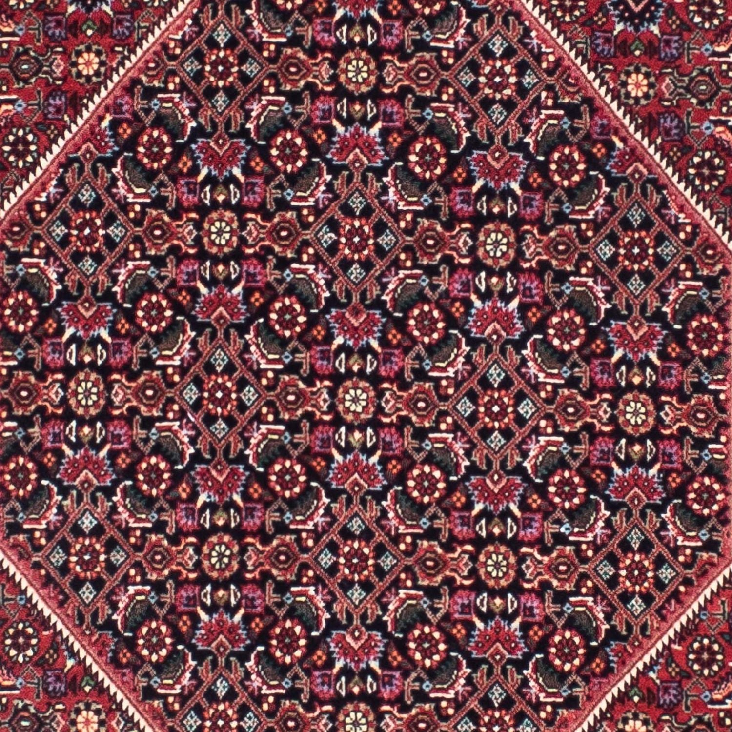 Løber Persisk tæppe - Bijar - 291 x 84 cm - mørkerød