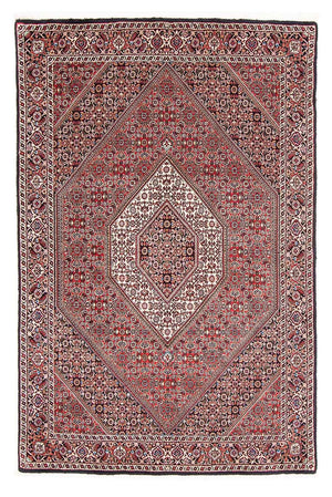 Persisk tæppe - Bijar - 176 x 110 cm - lysrød