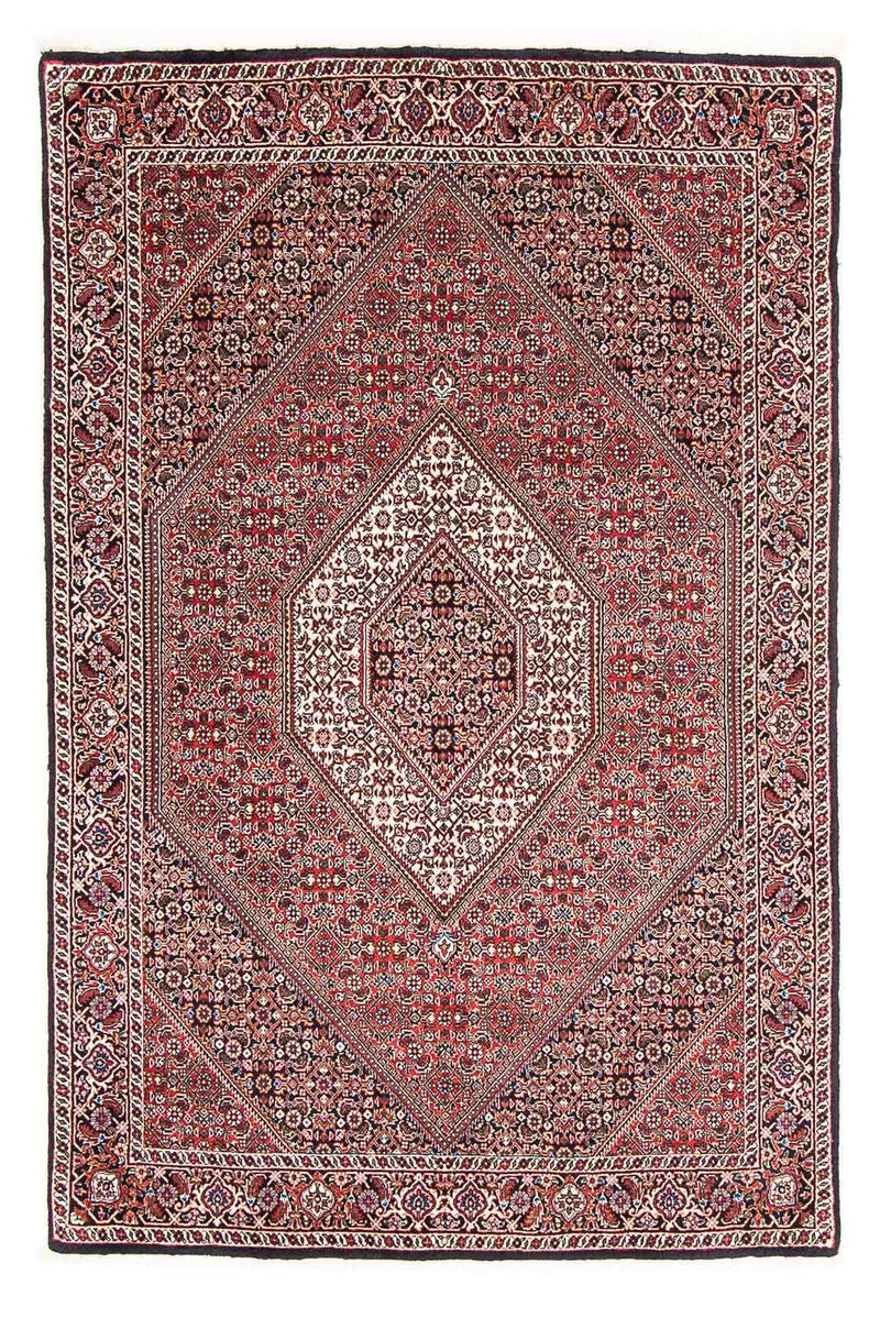 Persisk tæppe - Bijar - 176 x 110 cm - lysrød