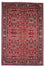 Persisk tæppe - Bijar - 242 x 175 cm - mørkerød