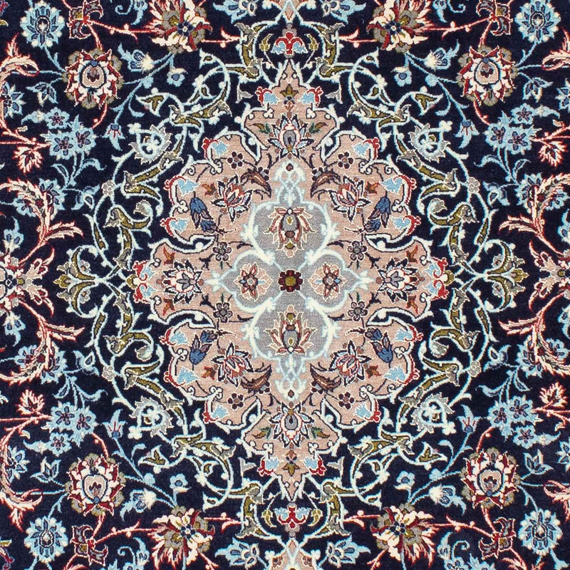 Persisk tæppe - Isfahan - Premium - 226 x 149 cm - mørkeblå