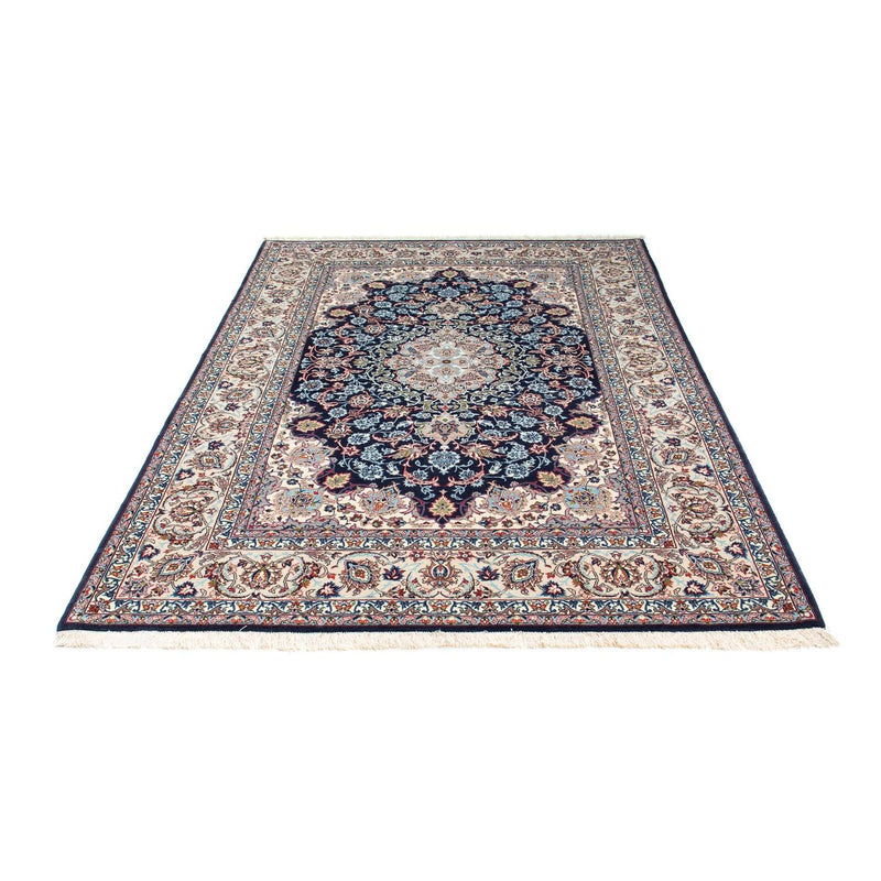 Persisk tæppe - Isfahan - Premium - 226 x 149 cm - mørkeblå