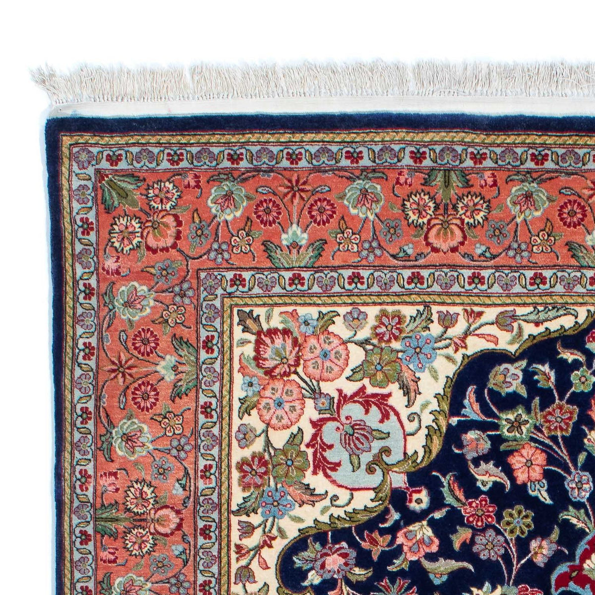 Qom Tæppe 139x215cm - Persisk tæppe