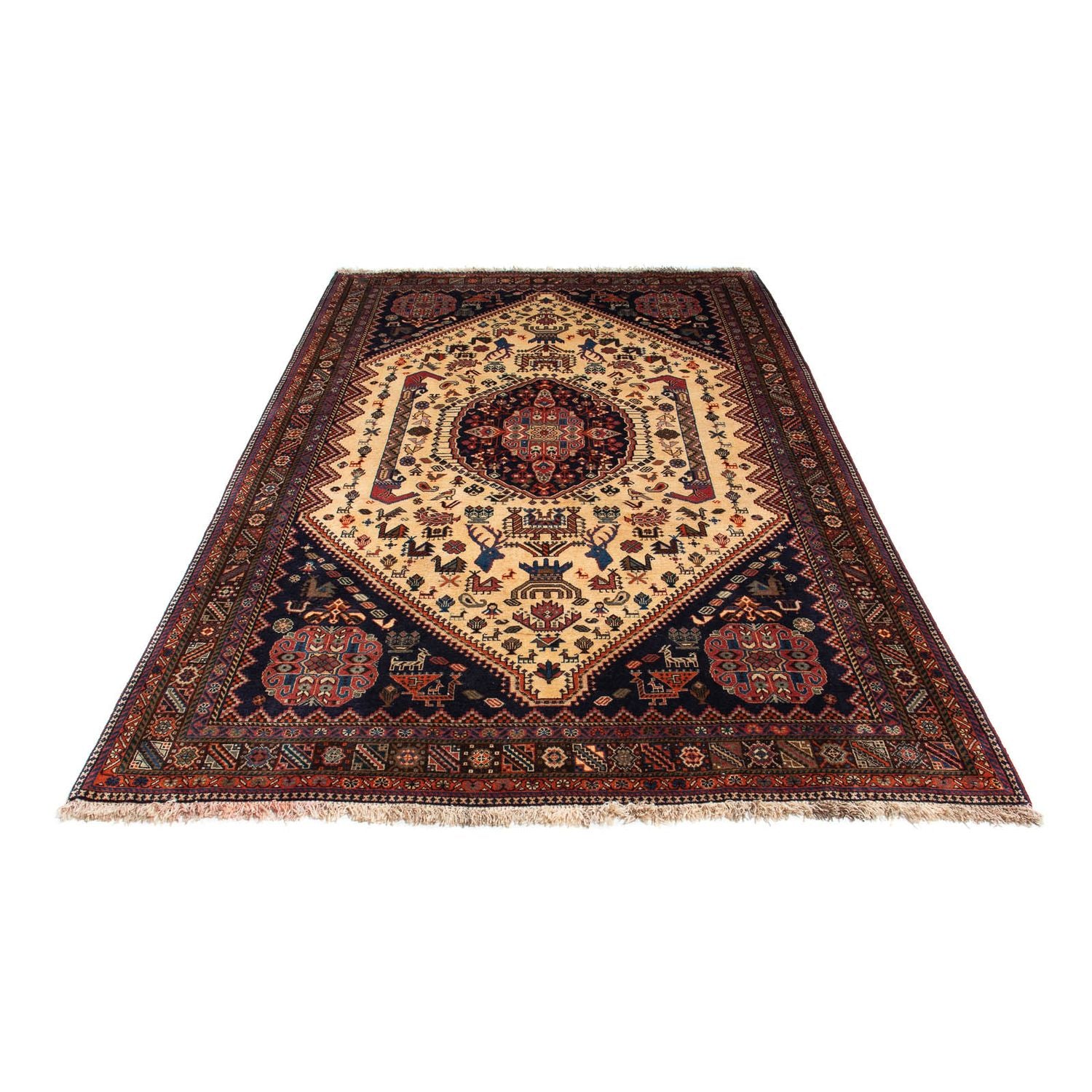 Gabbeh-tæppe - Kashkuli Persisk - 263 x 158 cm - beige