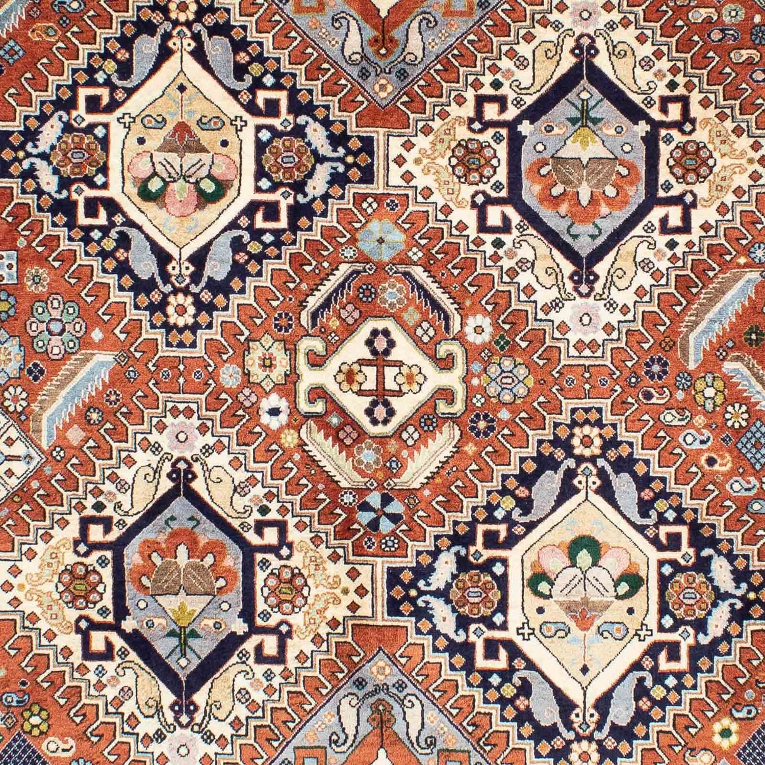 Gabbeh-tæppe - Kashkuli Persisk - 253 x 176 cm - flerfarvet