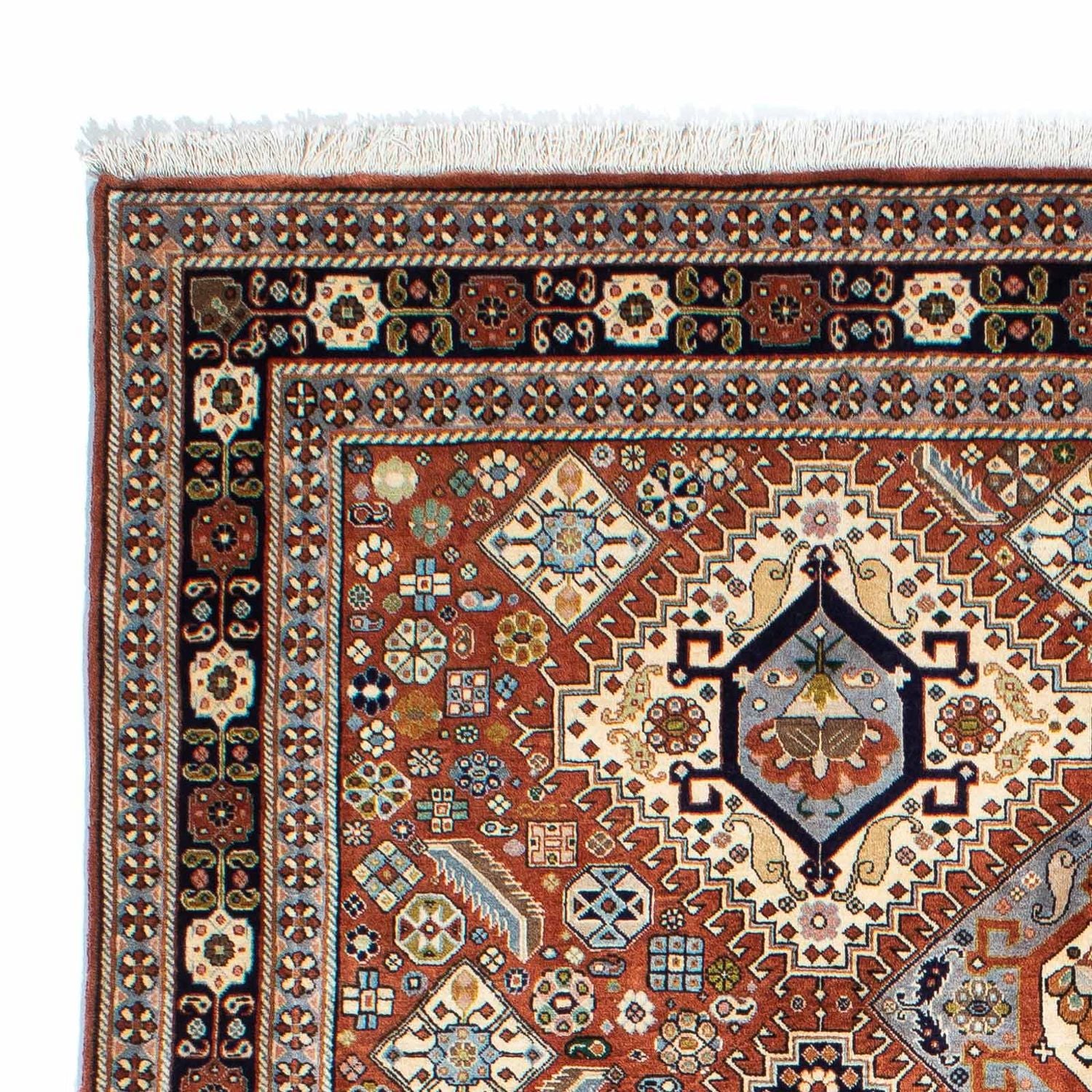 Gabbeh-tæppe - Kashkuli Persisk - 253 x 176 cm - flerfarvet