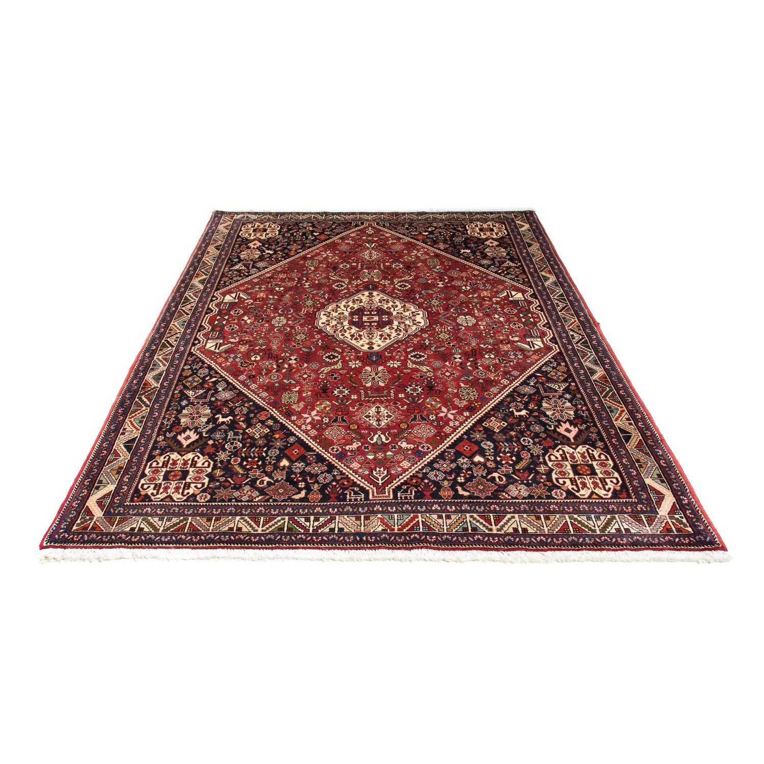 Gabbeh-tæppe - Kashkuli Persisk - 247 x 157 cm - mørkerød
