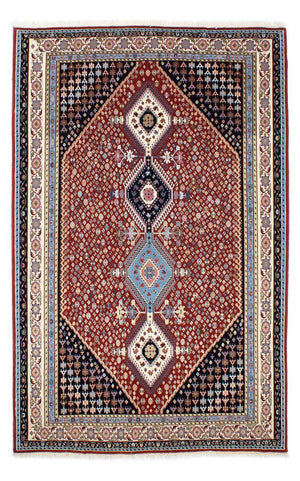 Gabbeh-tæppe - Kashkuli Persisk - 225 x 139 cm - mørkerød