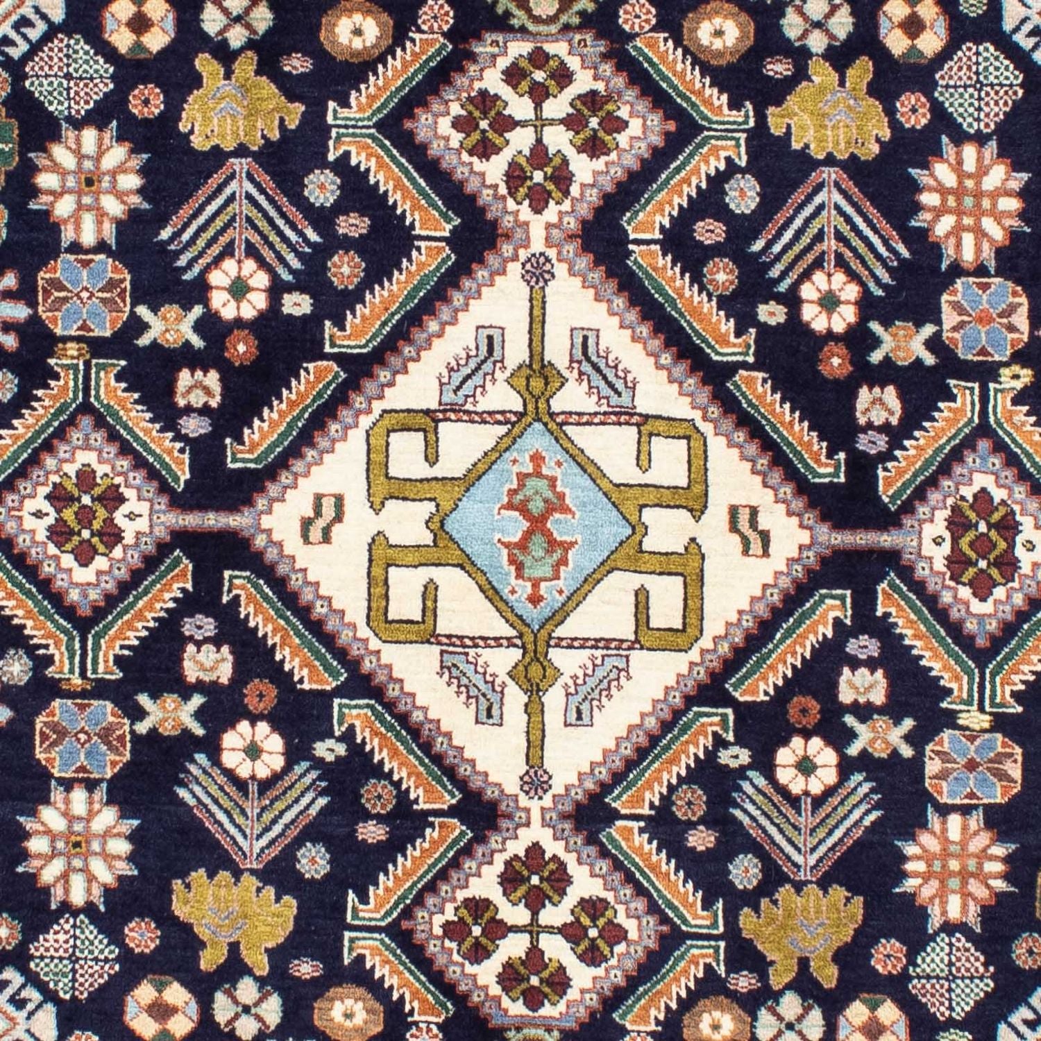 Gabbeh-tæppe - Kashkuli Persisk - 250 x 152 cm - mørkeblå