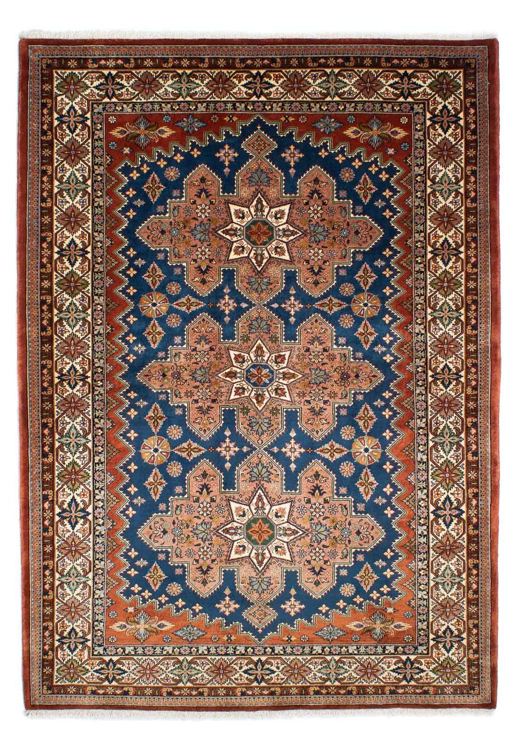 Gabbeh-tæppe - Kashkuli Persisk - 242 x 173 cm - mørkerød