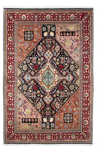 Gabbeh-tæppe - Kashkuli Persisk - 213 x 141 cm - mørkeblå