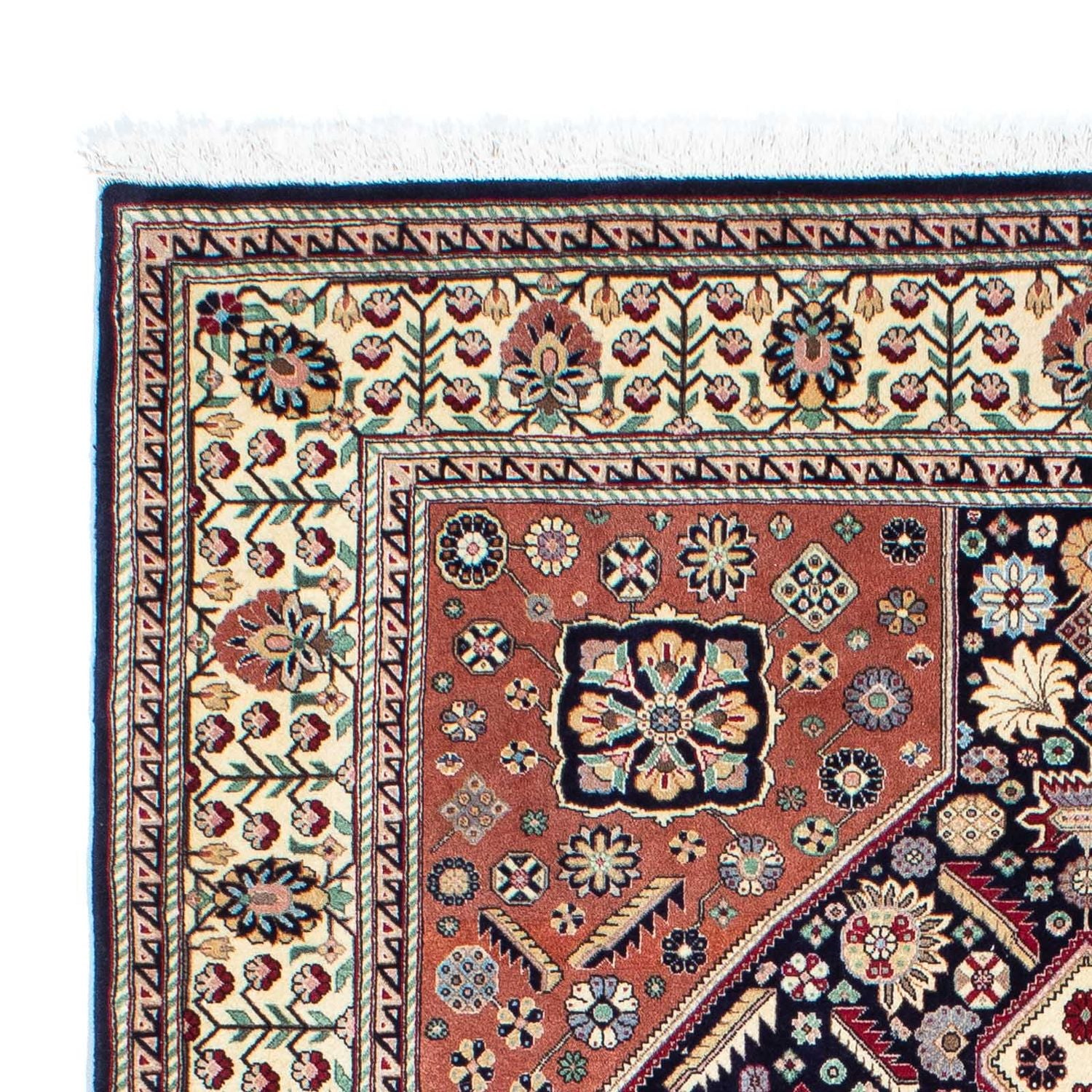 Gabbeh-tæppe - Kashkuli Persisk - 203 x 148 cm - mørkeblå