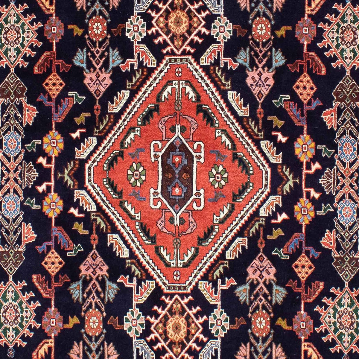 Gabbeh-tæppe - Kashkuli Persisk - 245 x 172 cm - mørkeblå