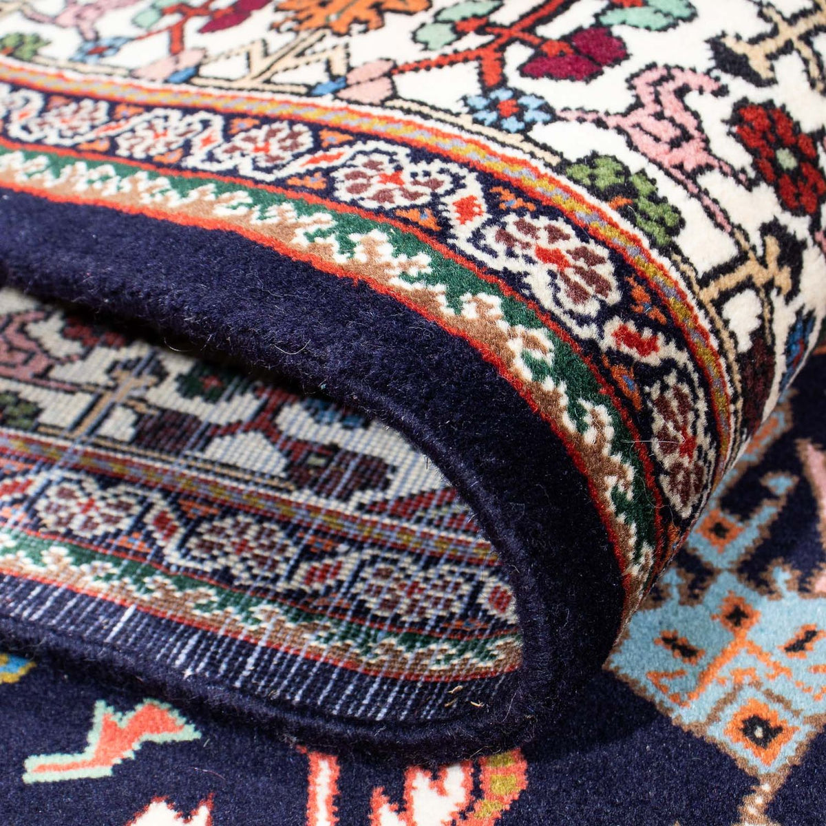 Gabbeh-tæppe - Kashkuli Persisk - 245 x 172 cm - mørkeblå