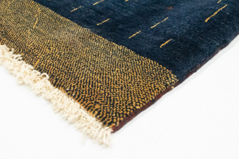 Gabbeh Tæppe - Loribaft Persisk - 160 x 116 cm - mørkeblå