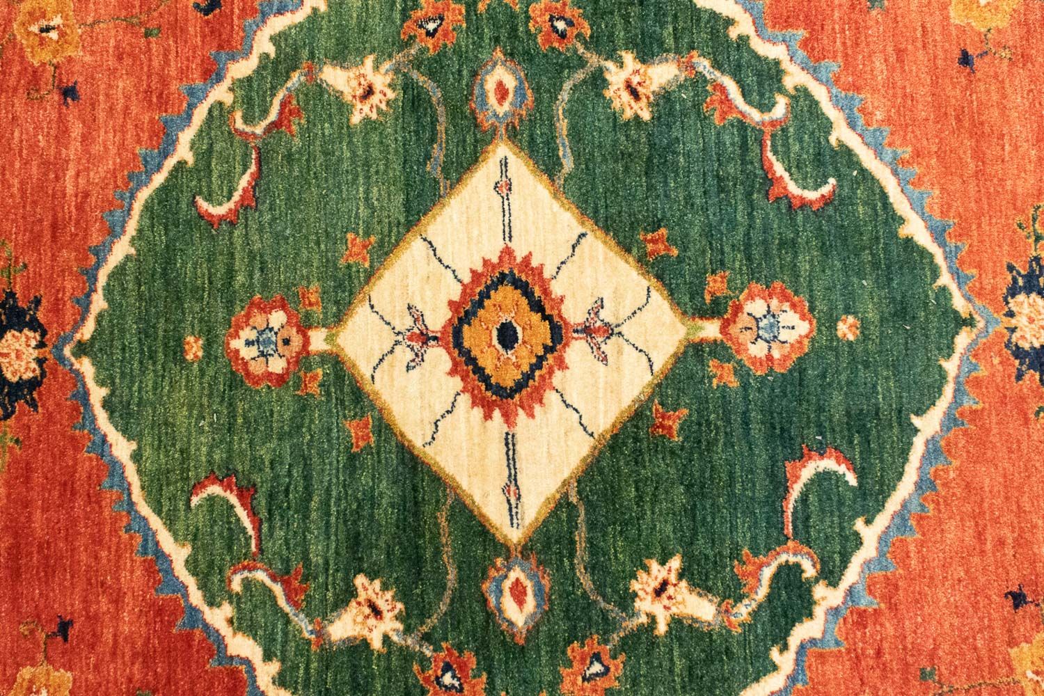 Gabbeh Tæppe - Loribaft Persisk - 190 x 152 cm - rød