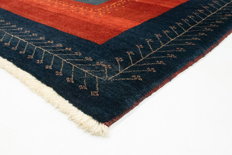 Gabbeh Tæppe - Loribaft Persisk - 205 x 128 cm - rød