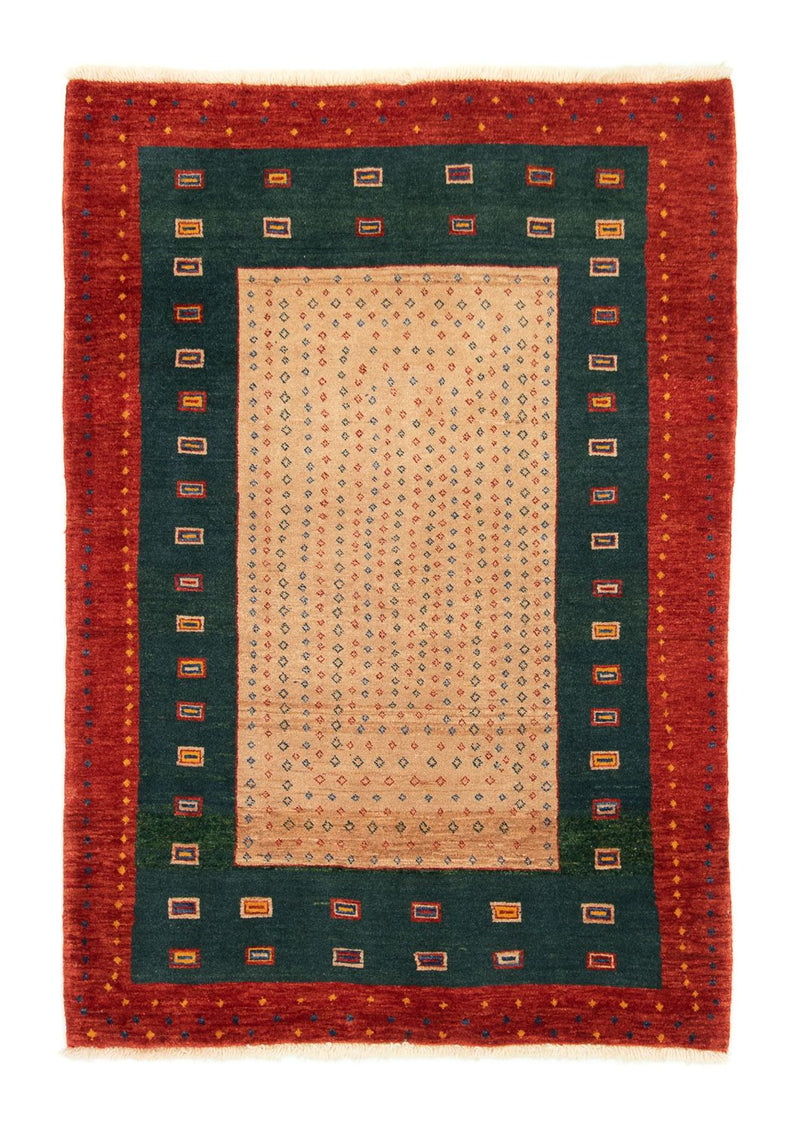 Gabbeh Tæppe - Loribaft Persisk - 153 x 103 cm - guld
