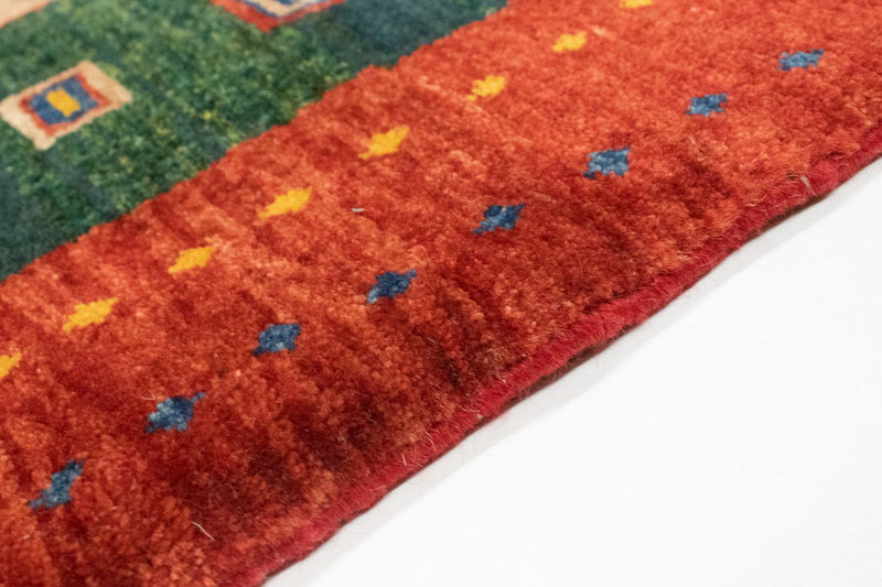 Gabbeh Tæppe - Loribaft Persisk - 153 x 103 cm - guld