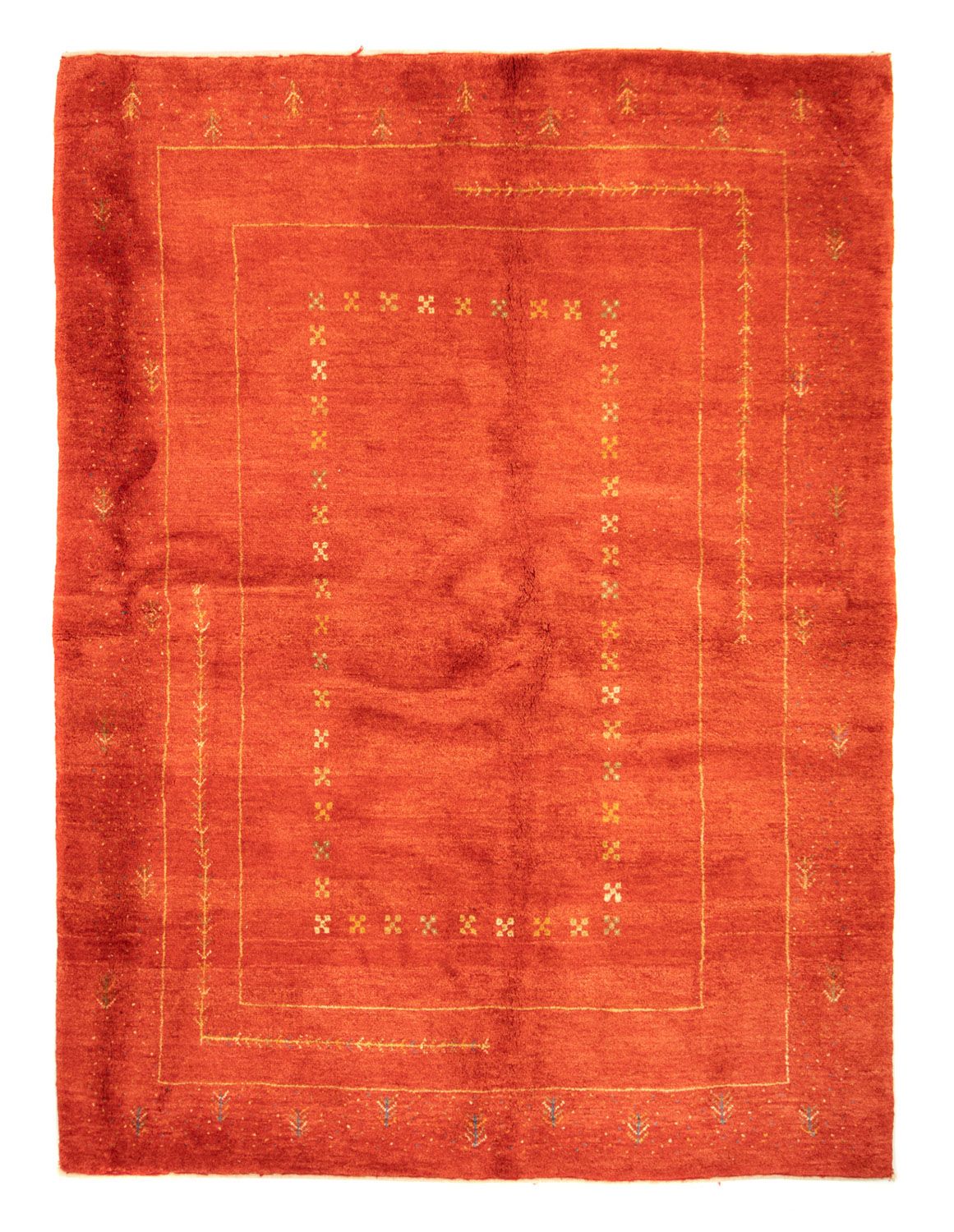 Gabbeh-tæppe - Persisk - 243 x 181 cm - rød