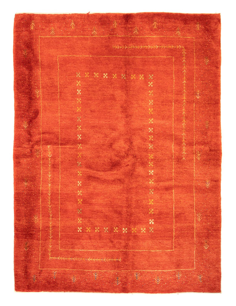 Gabbeh-tæppe - Persisk - 243 x 181 cm - rød
