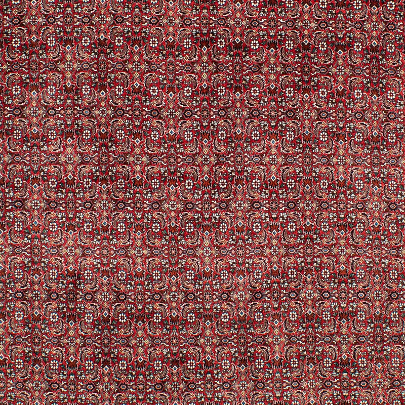 Persisk tæppe - Bijar - 309 x 209 cm - mørkerød