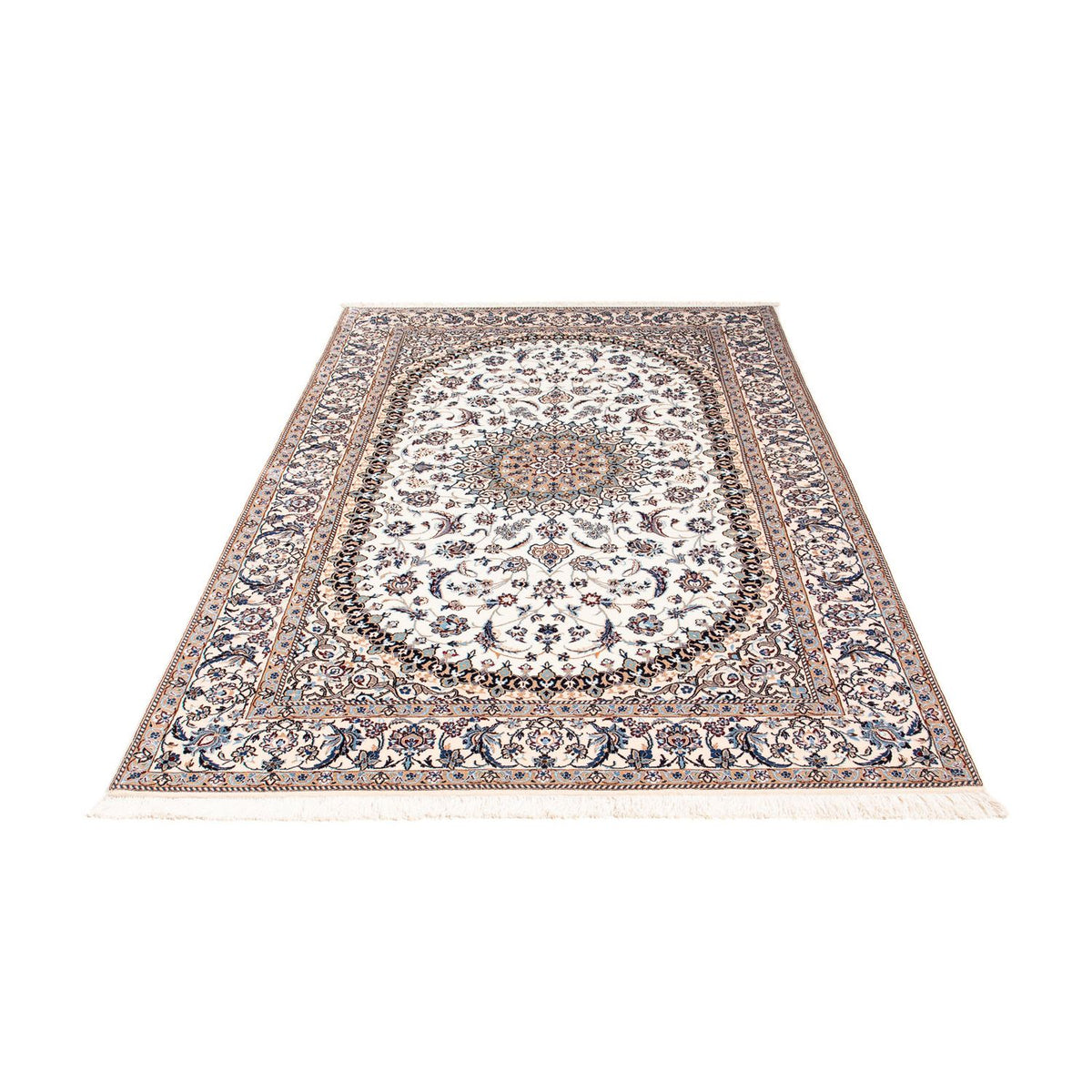 Persisk tæppe - Nain - Premium - 204 x 129 cm - beige