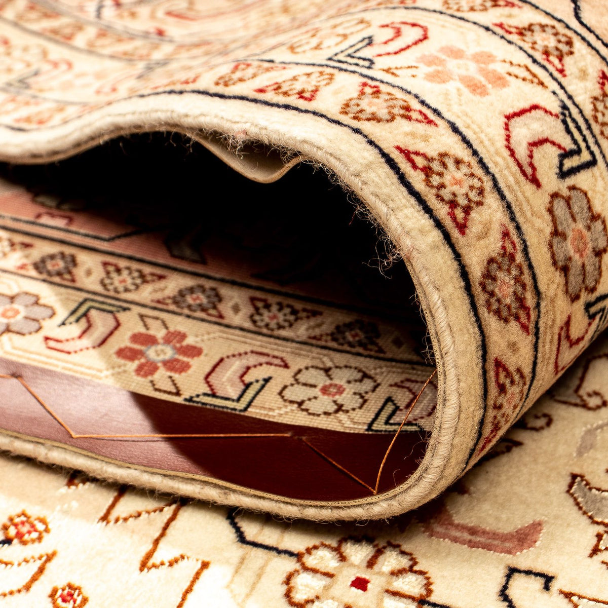 Persisk tæppe - Tabriz - Royal - 344 x 251 cm - lys brun