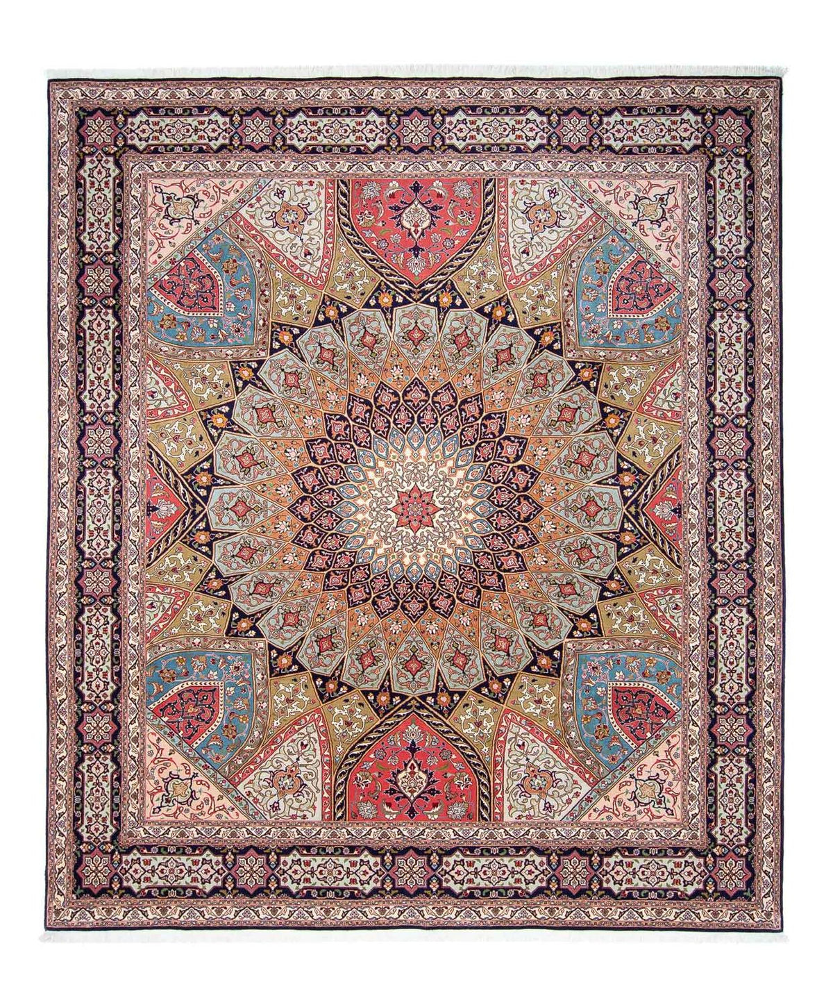 Persisk tæppe - Tabriz - Royal - 307 x 257 cm - flerfarvet