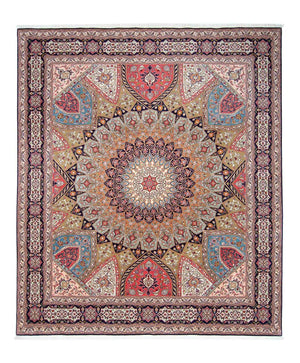 Persisk tæppe - Tabriz - Royal - 307 x 257 cm - flerfarvet