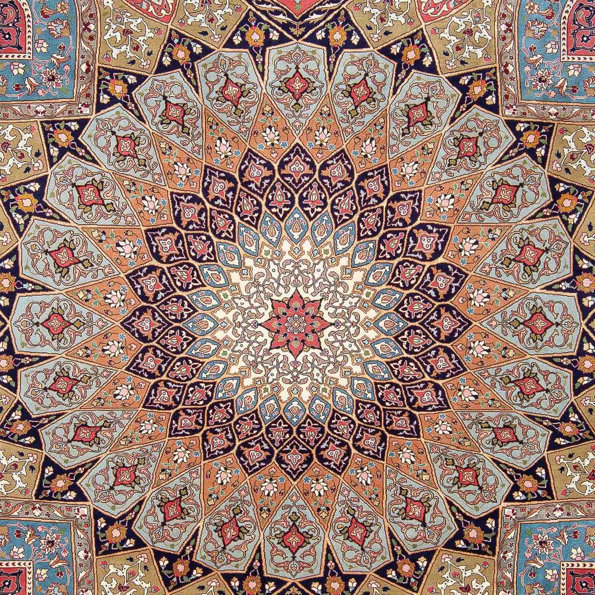 Persisk tæppe - Tabriz - Royal - 307 x 257 cm - flerfarvet