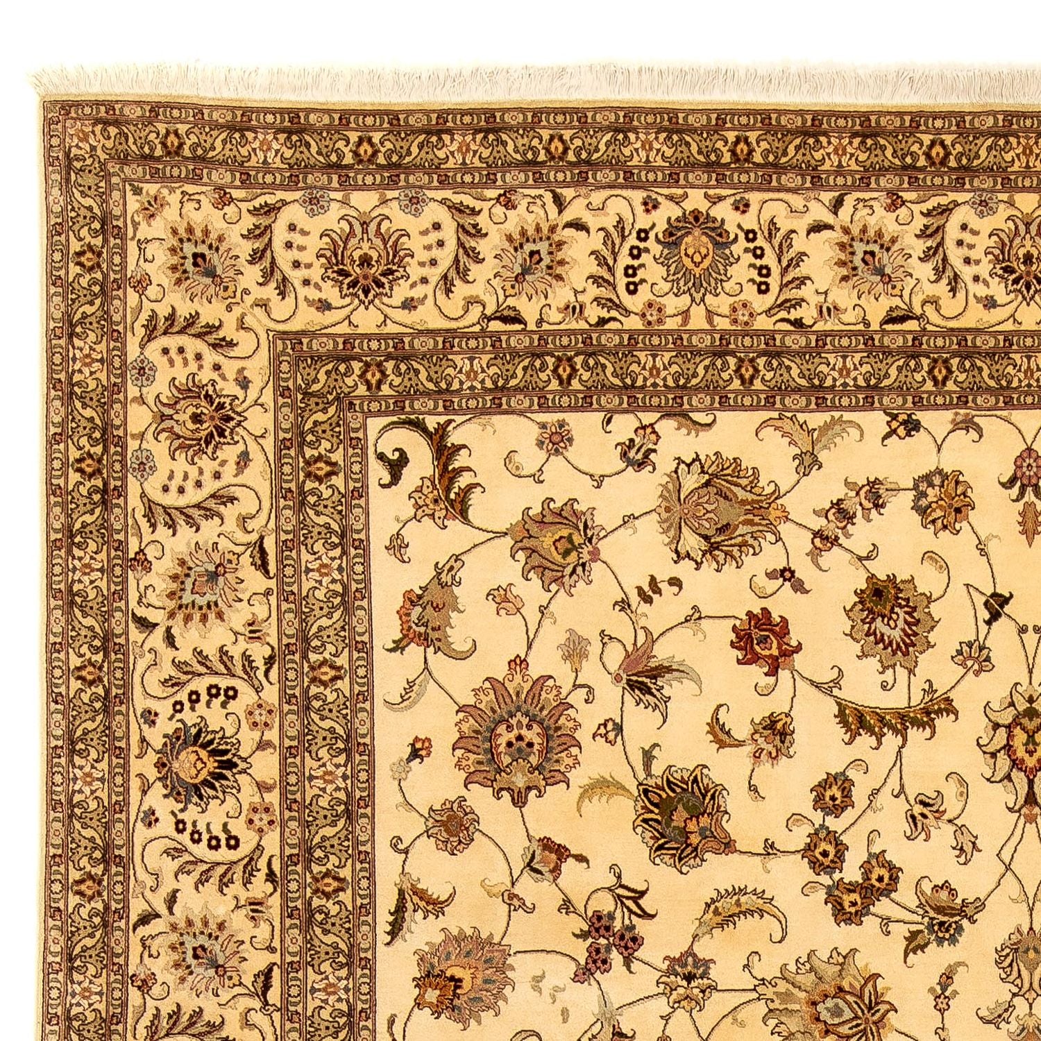 Persisk tæppe - Tabriz - Royal - 364 x 252 cm - beige