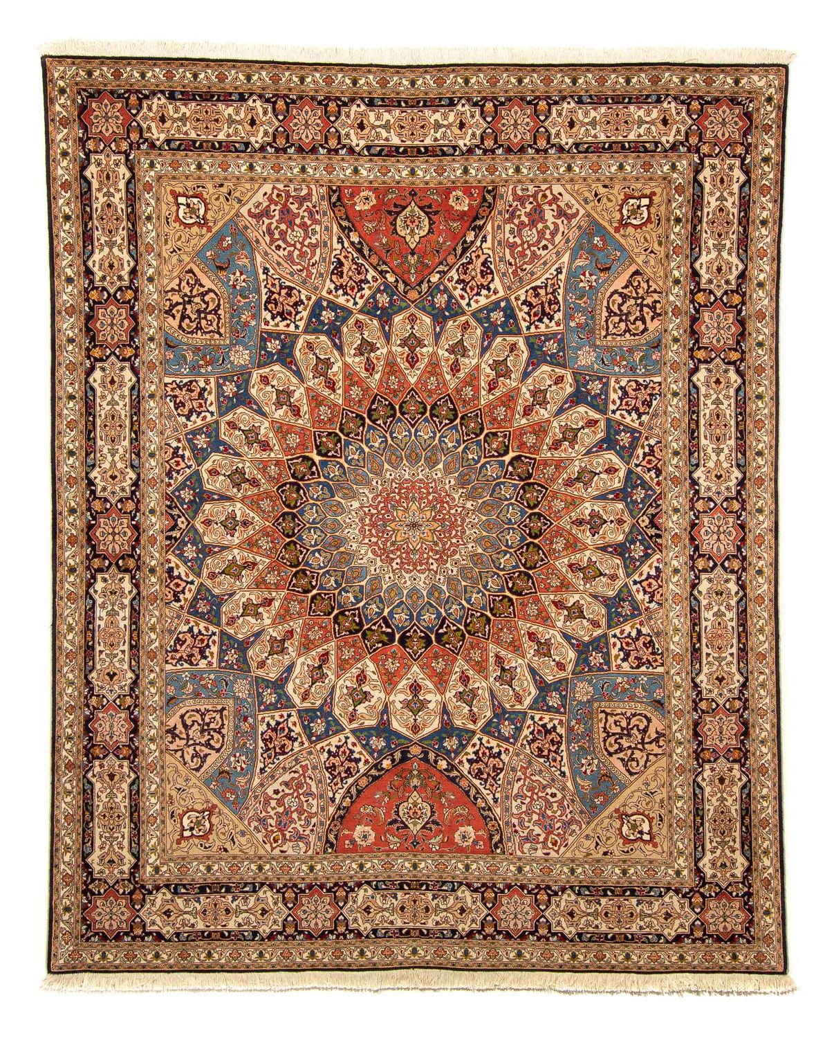 Persisk tæppe - Tabriz - Royal - 250 x 207 cm - lys brun