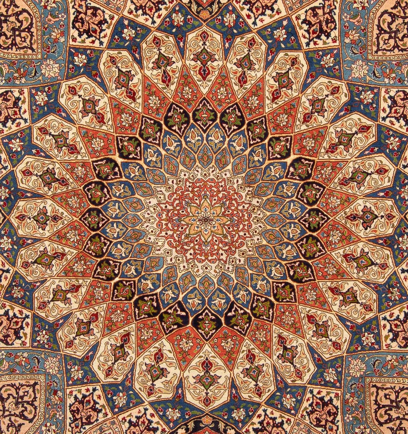 Persisk tæppe - Tabriz - Royal - 250 x 207 cm - lys brun