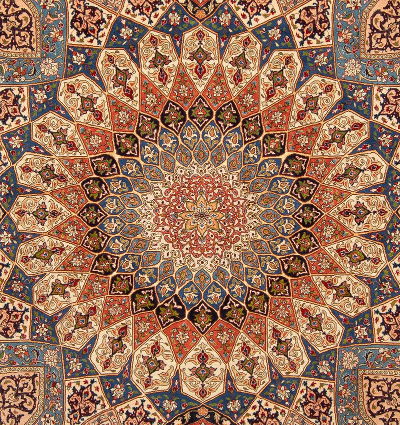 Persisk tæppe - Tabriz - Royal - 250 x 207 cm - lys brun