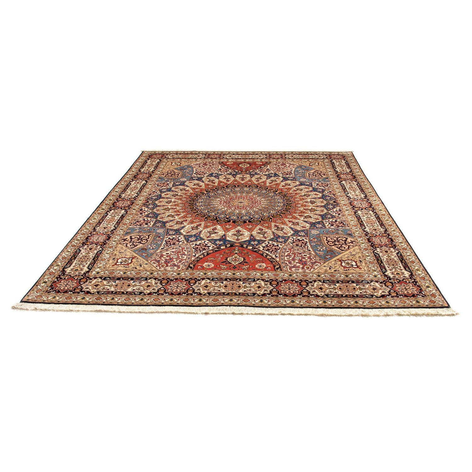Persisk tæppe - Tabriz - Royal - 250 x 207 cm - lys brun