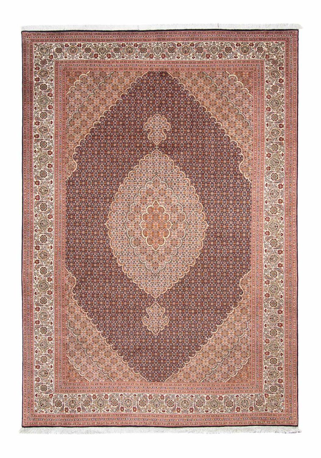 Persisk tæppe - Tabriz - 288 x 200 cm - lys brun