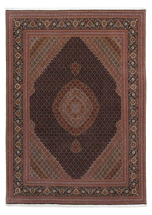Persisk tæppe - Tabriz - 353 x 255 cm - brun