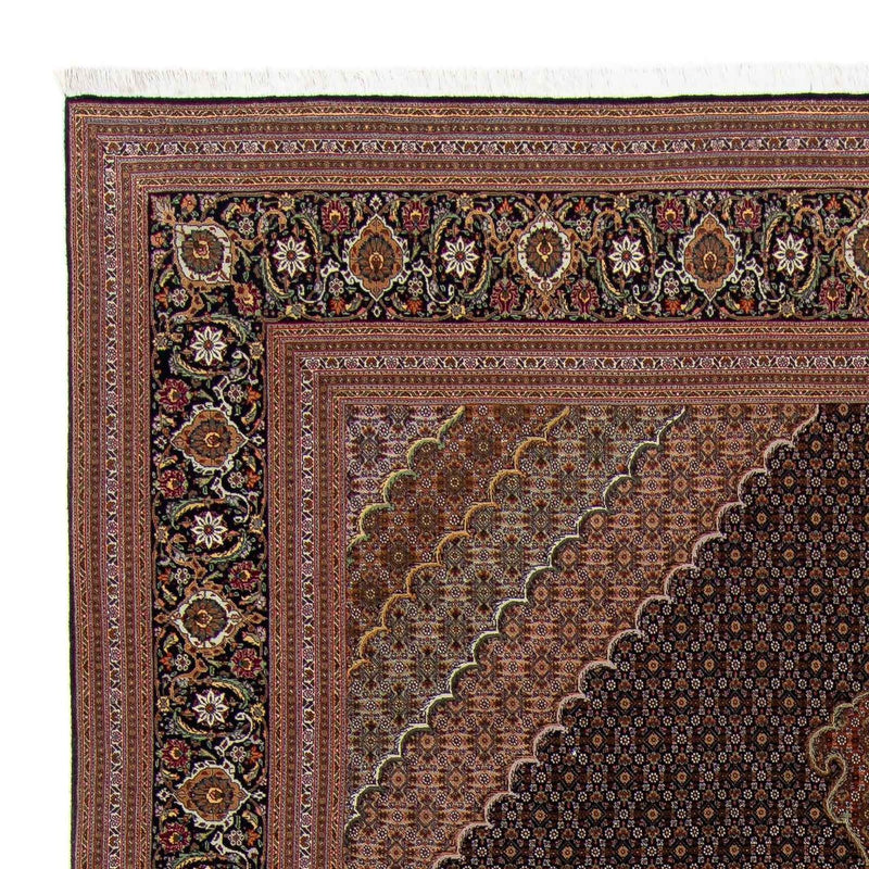 Persisk tæppe - Tabriz - 353 x 255 cm - brun