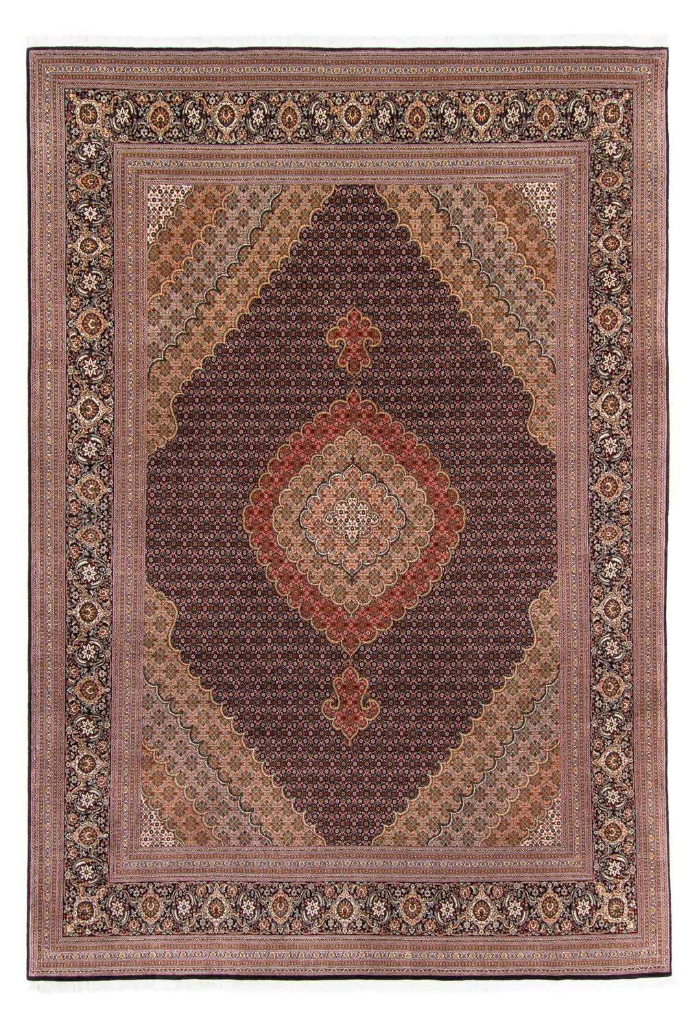 Persisk tæppe - Tabriz - 370 x 250 cm - brun