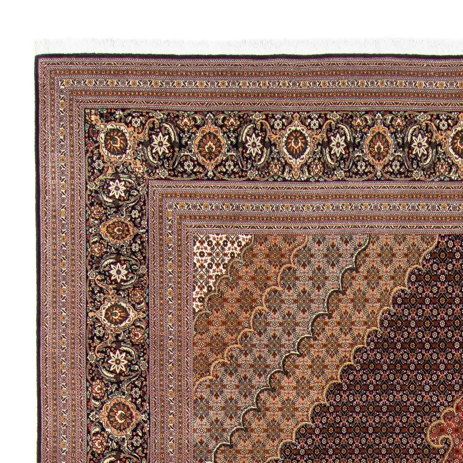 Persisk tæppe - Tabriz - 370 x 250 cm - brun