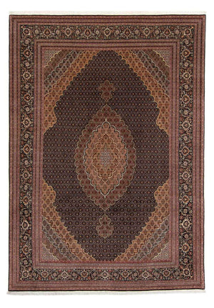 Persisk tæppe - Tabriz - 348 x 252 cm - brun