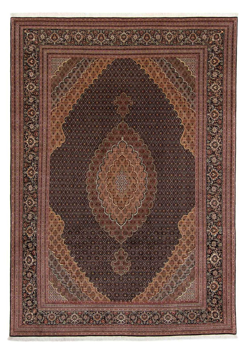 Persisk tæppe - Tabriz - 348 x 252 cm - brun