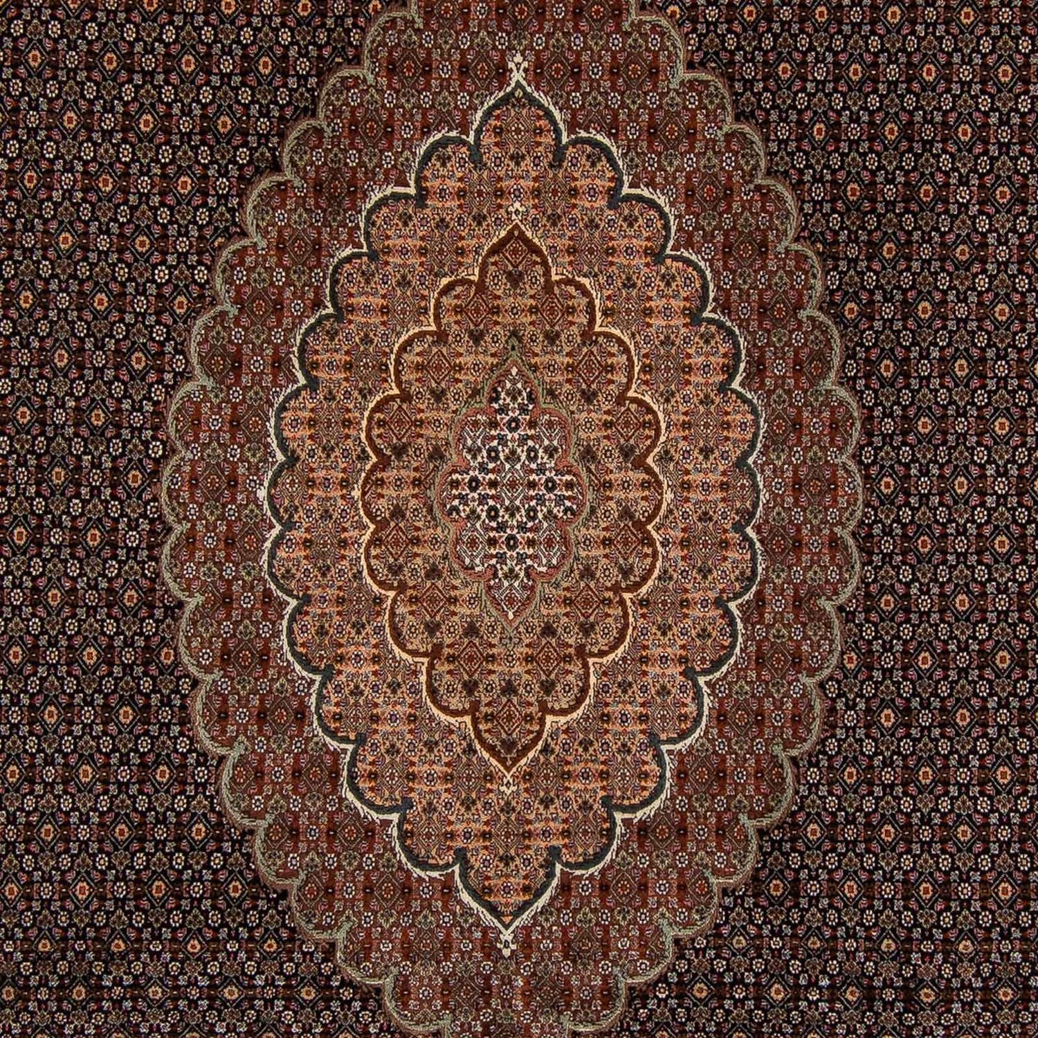 Persisk tæppe - Tabriz - 348 x 252 cm - brun