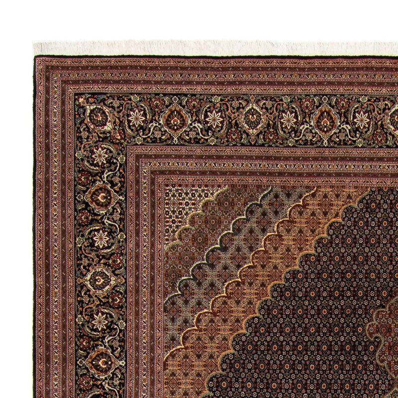 Persisk tæppe - Tabriz - 348 x 252 cm - brun