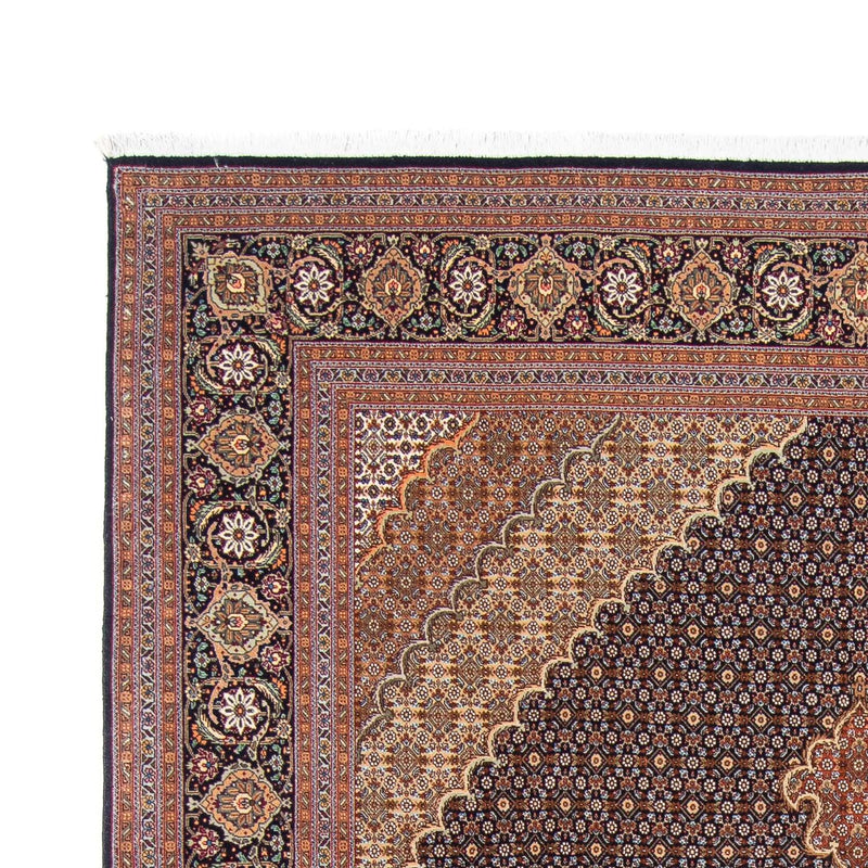 Persisk tæppe - Tabriz - 297 x 205 cm - mørkeblå