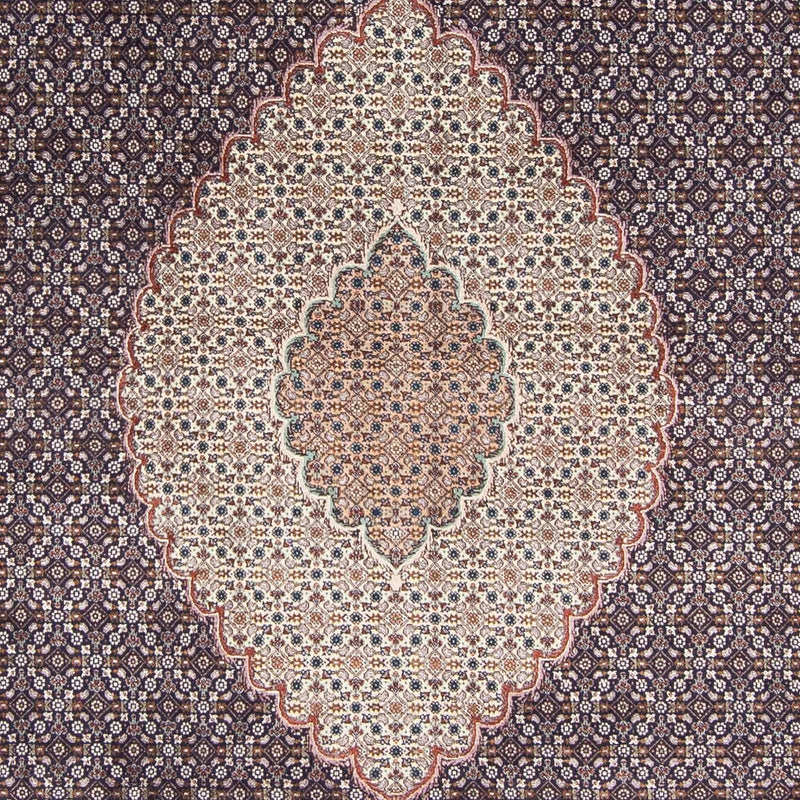 Persisk tæppe - Tabriz - 303 x 196 cm - mørkeblå