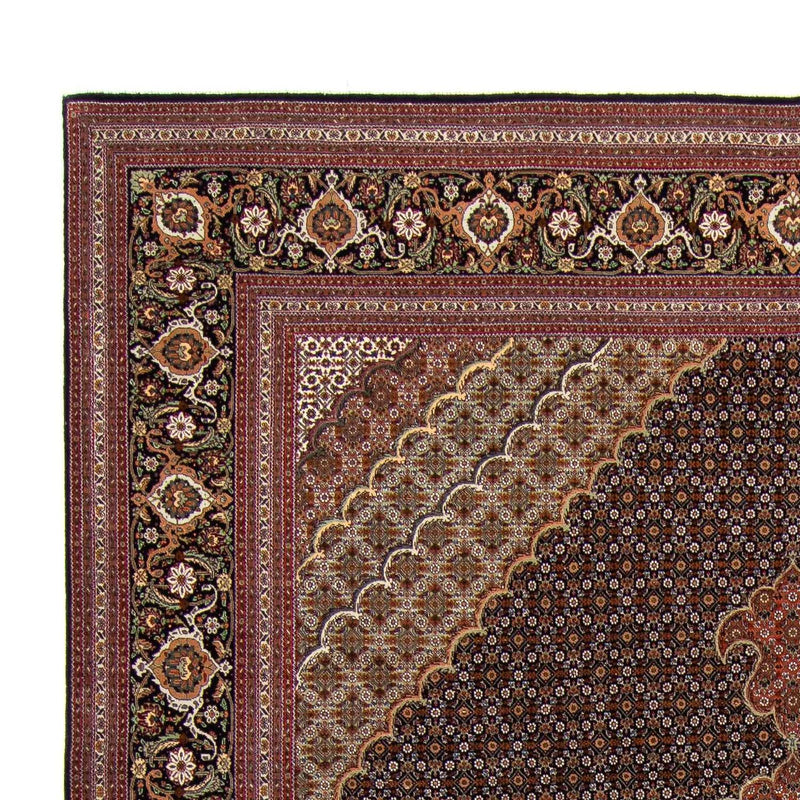 Persisk tæppe - Tabriz - 345 x 252 cm - brun