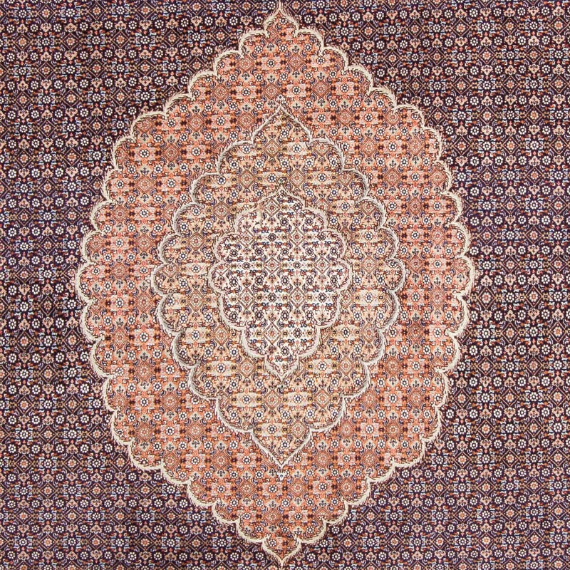 Persisk tæppe - Tabriz - 296 x 205 cm - mørkeblå